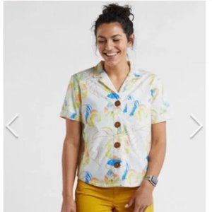 California Cowboy High Water Shirt in Riviera Flora